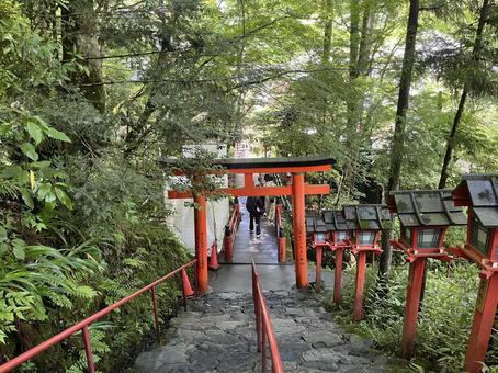 貴船神社 貴船,神社,鳥居の写真素材