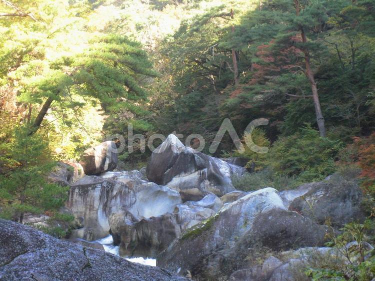 秋の昇仙峡 昇仙峡,秋,甲府の写真素材
