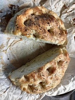 フォカッチャ フォカッチャ,イタリアン,小麦粉の写真素材