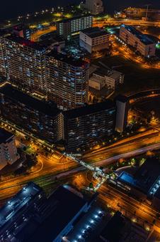 都市夜景 都市夜景の写真