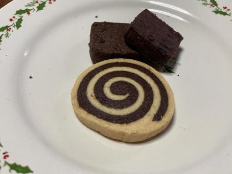 ぐるぐるクッキー＆ショコラクッキー クッキー,焼菓子,スイーツの写真素材