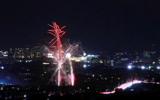 打ち上げ花火/古志祭り・花火大会 打ち上げ花火/古志祭り・花火大会 打ち上げ花火,花火,夏の写真素材