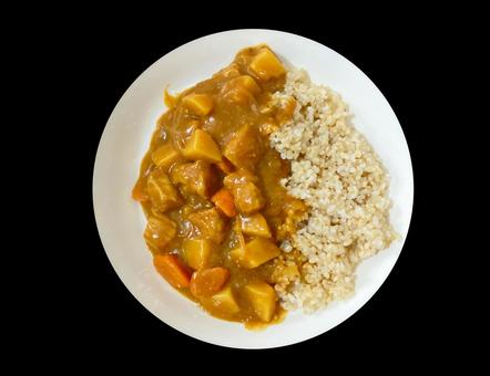 カレーライス カレーライス カレーライス,カレー,具材の写真素材