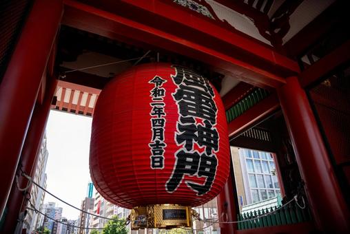 浅草 雷門の大提灯 浅草,雷門,浅草寺の写真素材