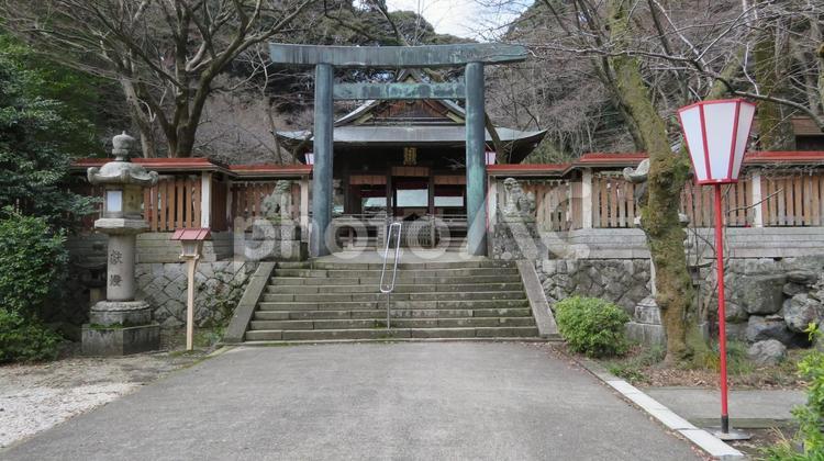金ヶ崎古戦場　金ヶ崎城跡に建つ金崎宮 金ヶ崎古戦場,金ヶ崎の戦い,金ヶ崎の退き口の写真素材