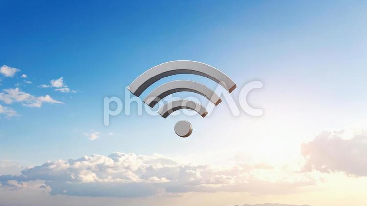Wi-Fiイメージ2 wiーfi,ワイファイ,無線lanの写真素材