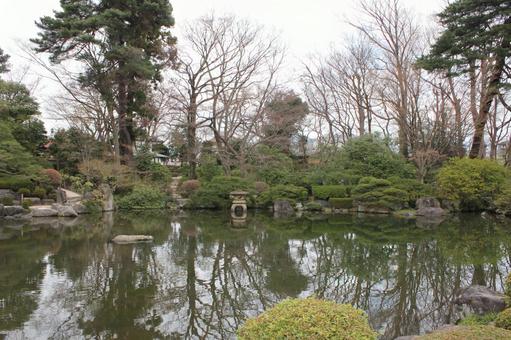 Photo, japanese garden, pool, natural, 