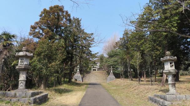 金生山神社　参道 金生山神社,蔵王権現宮,神社仏閣の写真素材