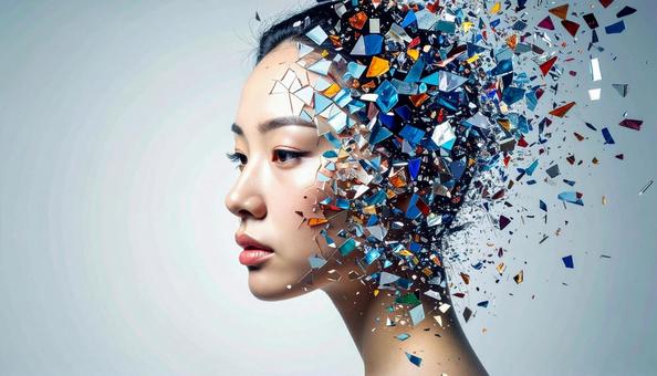 女性のアートポートレート 女性のアートポートレートの写真