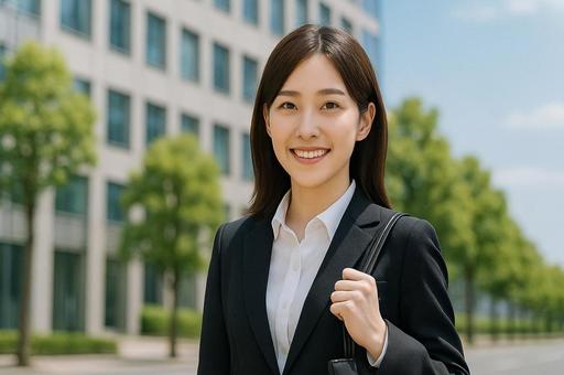 会社員の笑顔の女性・ビジネスウーマン 会社員の笑顔の女性・ビジネスウーマンの写真