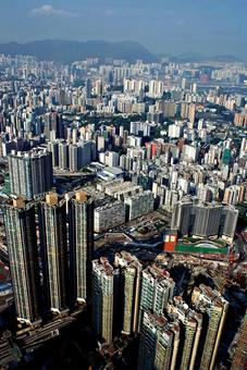 Photo, hong kong, landscape, townscape, 
