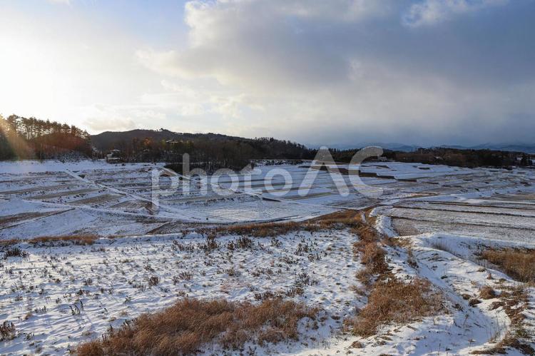 冬の東和町02 花巻,冬,東和町の写真素材