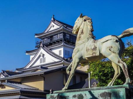 【愛知県】岡崎市・岡崎城 岡崎城,岡崎市,天守閣の写真素材
