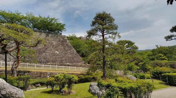 甲府城跡 城跡,城,甲府城跡の写真素材