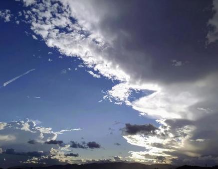 幻想的な青空の写真