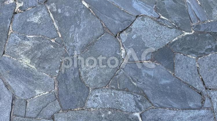 石畳の地面（ヨコ） 石畳,石,地面の写真素材