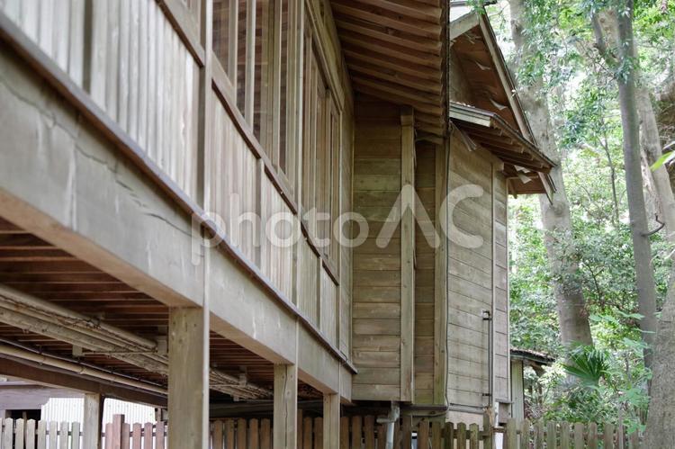 報徳二宮神社の渡り廊下 報徳二宮神社,渡り廊下,日本家屋の写真素材
