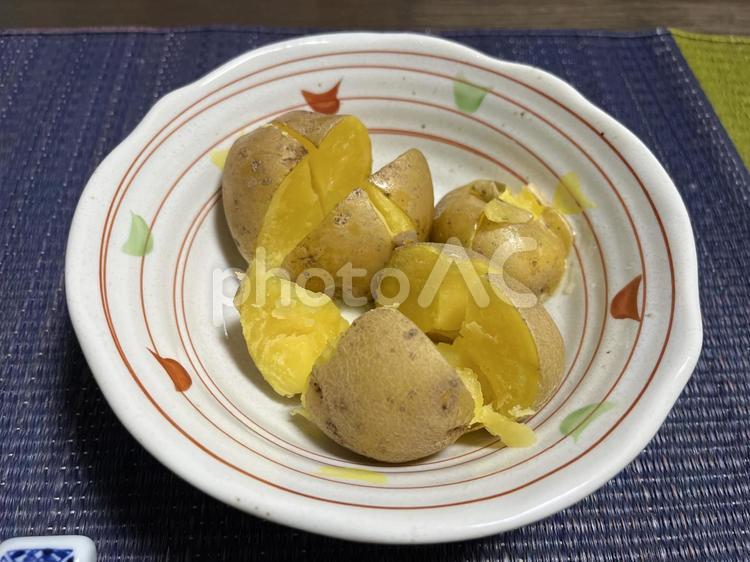 じゃがバター ジャガイモ,バター,食べ物の写真素材