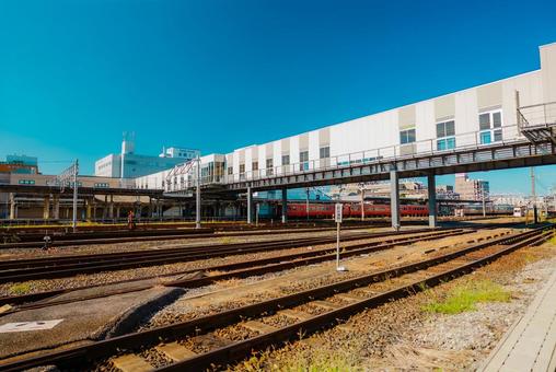 【鳥取】米子駅の周辺 鳥取,駅,駅前の写真素材