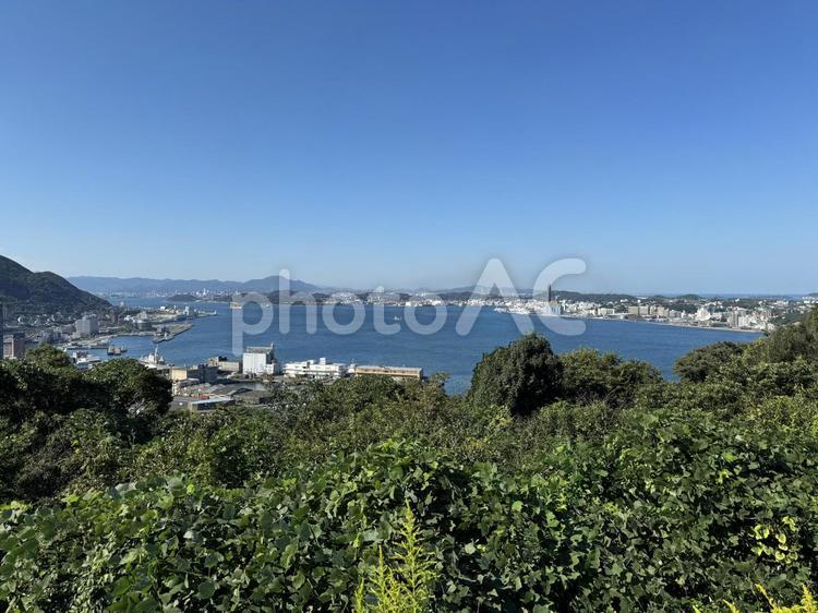 和布刈公園第一展望台からの風景 和布刈公園,和布刈公園第一展望台,展望台の写真素材