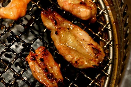 せせり せせり 焼肉,肉,せせりの写真素材