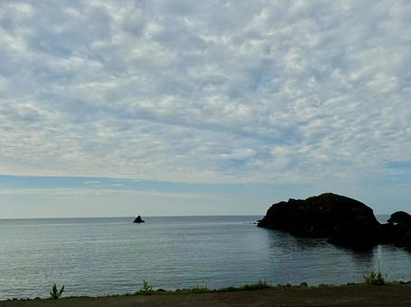 福井の海 福井の海 海,日本海,曇りの写真素材