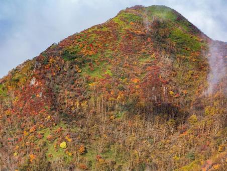 紅葉の那須岳(朝日岳) 紅葉の那須岳(朝日岳)の写真