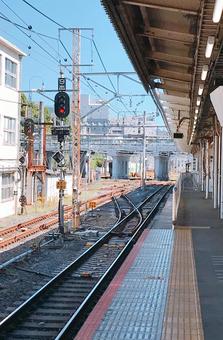 線路 線路 線路,せんろ,鉄道線路の写真素材