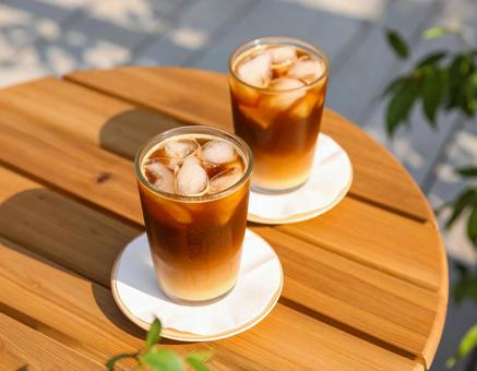 夏の冷たいコーヒー1 夏の冷たいコーヒー1の写真