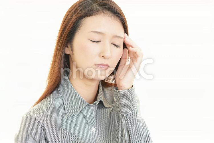 疲れた様子のビジネスウーマン 女性,人物,人々の写真素材