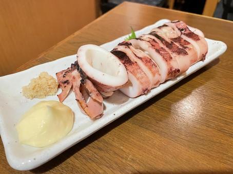 イカ焼き イカ焼き イカ焼き,イカ,海鮮の写真素材