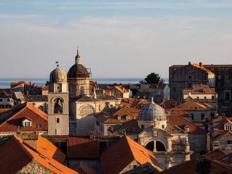 ドゥブロヴニクの旧市街 クロアチア,ドゥブロブニク,旧市街の写真素材