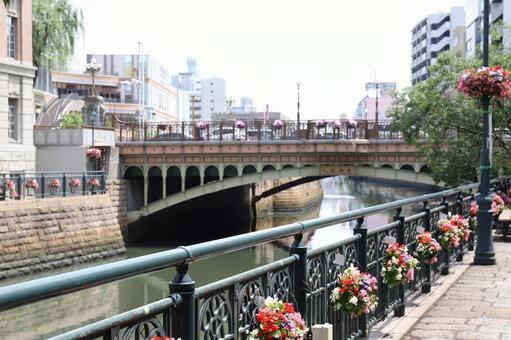 納屋橋の遊歩道 納屋橋の遊歩道の写真