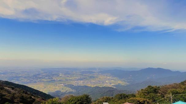 筑波山からの眺め 茨城県,ハイキング,筑波山の写真素材
