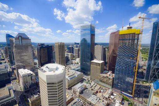 カナダカルガリーの風景 カナダ,カルガリー,北米の写真素材