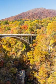 鳴子峡の秋-Vol.4⒃ 渓谷,峡谷,鳴子峡の写真素材