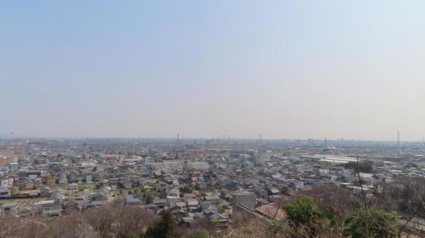 金生山神社　駐車場からの眺望 金生山神社,蔵王権現宮,神社仏閣の写真素材