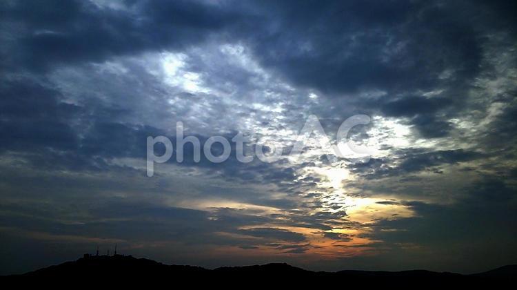 長崎の夕焼け 夕焼け,夕暮れ,日暮れの写真素材