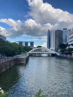 シンガポールの街中 シンガポールの街中の写真