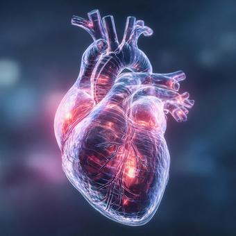 未来の医療、心臓の透視図 未来の医療、心臓の透視図の写真