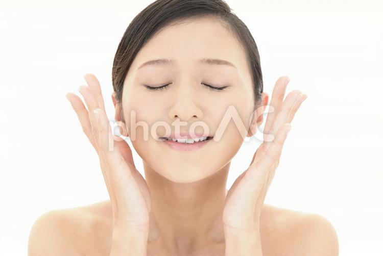 スキンケアイメージ スキンケア,美容,保湿の写真素材