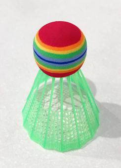 バトミントンシャトル バトミントンシャトル,バドミントン,スポーツの写真素材