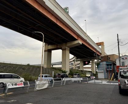 堀切 首都高速の下 堀切 首都高速の下 堀切,葛飾区,首都高速の写真素材