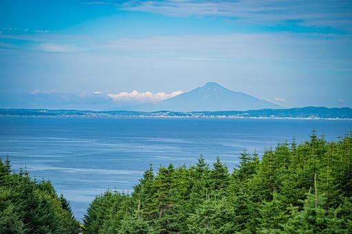 北海道 宗谷丘陵 白い道 北海道 宗谷丘陵 白い道の写真