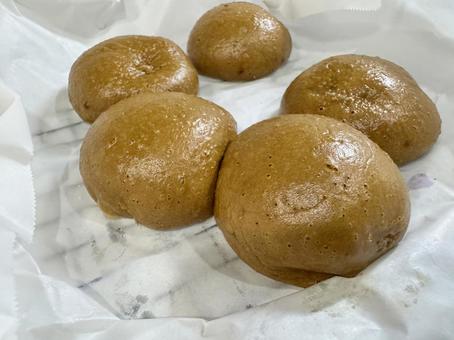 手作りの黒糖饅頭 饅頭,まんじゅう,黒糖の写真素材