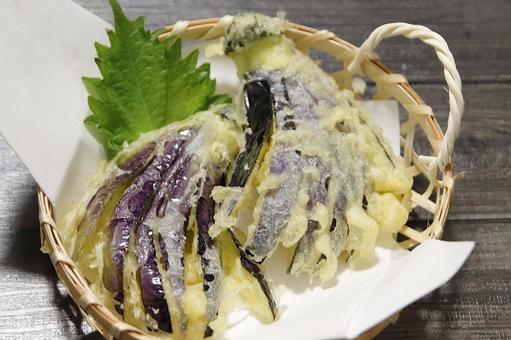 Photo, tempura, eggplant, cuisine, 