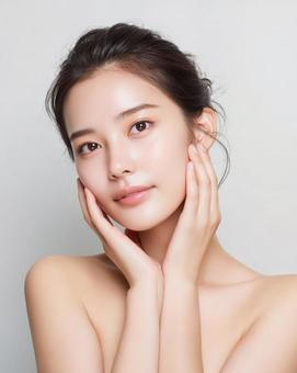 素肌美を伝えるスキンケア女性・素肌・保湿 素肌美を伝えるスキンケア女性・素肌・保湿の写真