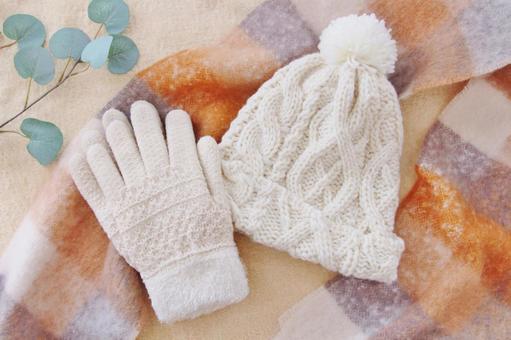 あったか〜い冬 冬,マフラー,手袋の写真素材