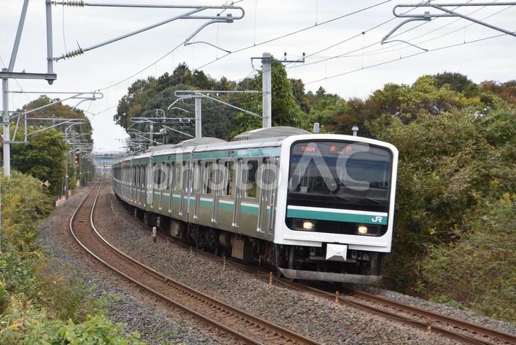 Ｅ501系　大甕～東海にて e501系,常磐線,常磐快速の写真素材