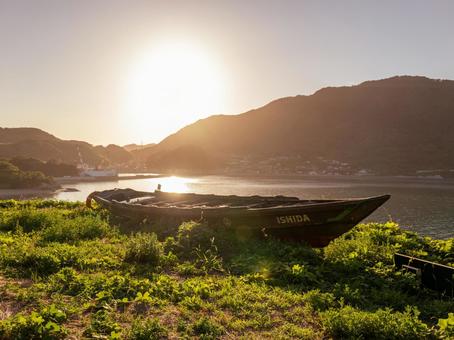 船隠し船 船隠し公園,因島,石田造船所の写真素材